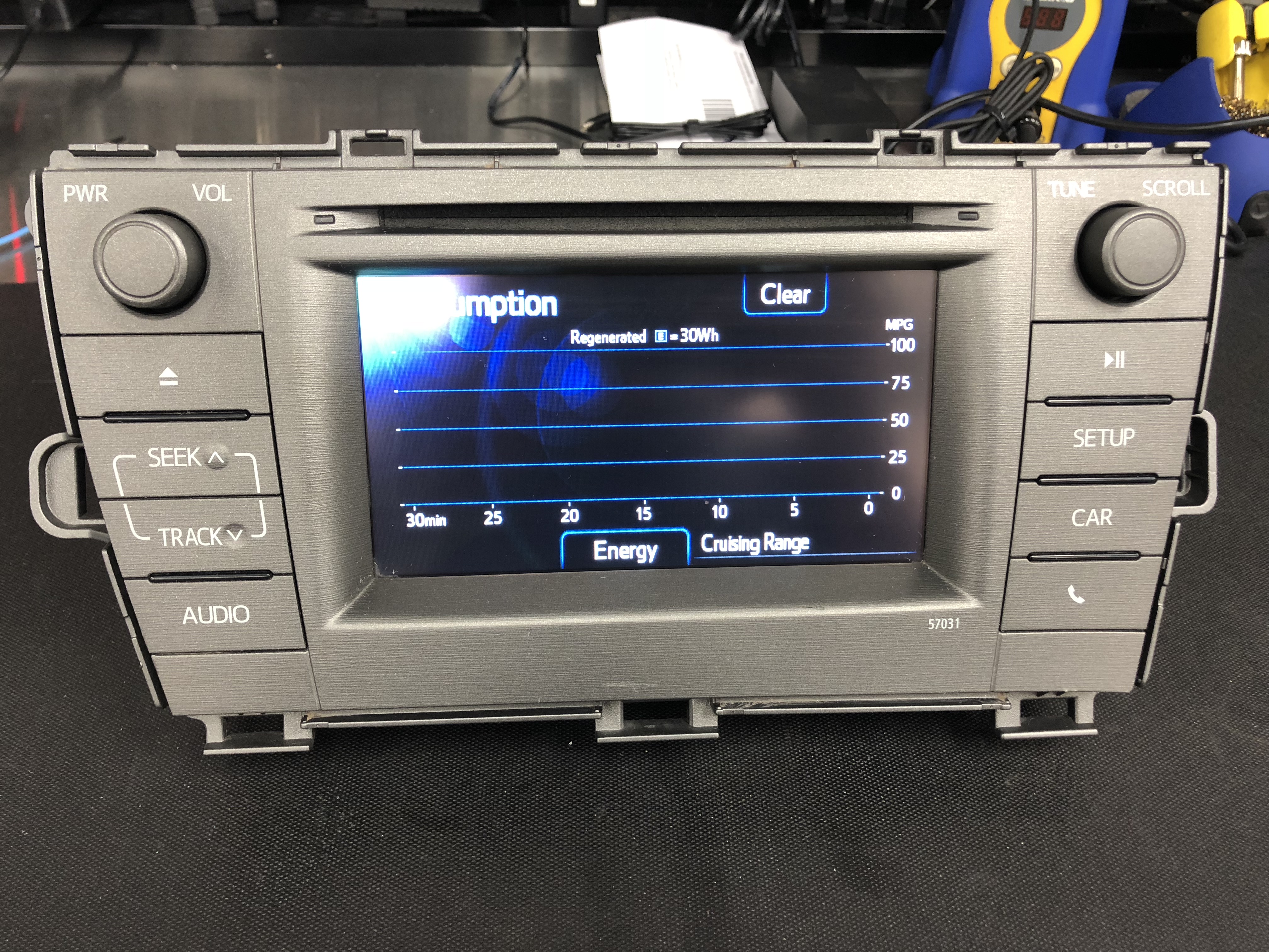 Toyota Prius 57031 AM FM CD Player Radio With MFD Display OEM